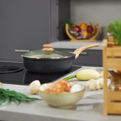 Braising Pan with Lid, Non-Stick, Induction Safe 1
