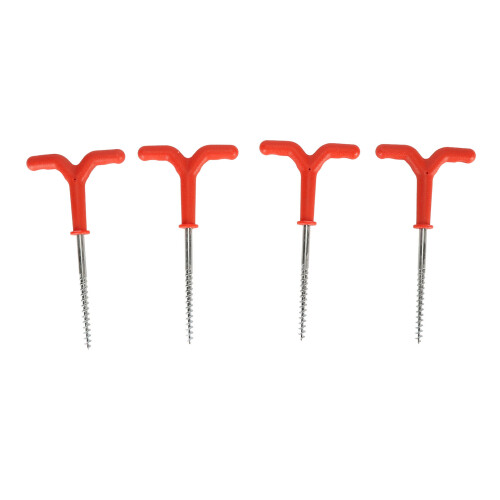 4 Pcs Ice Drill Tent Kit Plastic Stainless 254g 1