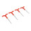4 Pcs Ice Drill Tent Kit Plastic Stainless 254g 15