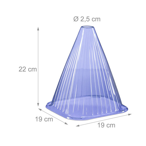 Pflanzenschutzkegel, blau, 32er-Set, PVC-Material 2