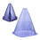 Pflanzenschutzkegel, blau, 32er-Set, PVC-Material 7