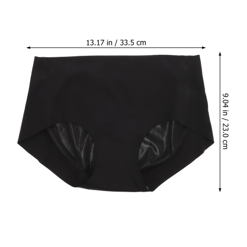 Comfortable Female Seamless Underpants Black Breathable Nylon 1