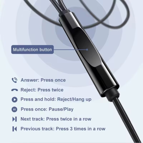 Wired Music Headset RM-512 black 2