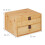 Schreibtisch-Organizer, Bambus, 2 Schubladen 3