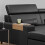 Bamboo Sofa Arm Tray with Non-Slip Pads 2
