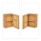 Bamboo Bathroom Cabinet with Adjustable Shelves 5