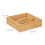Organizador de mesa de bambu com 4 compartimentos 3