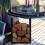 Black Metal Firewood Rack - Small Log Storage Holder 4