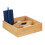 Organizador de mesa de bambu com 4 compartimentos 7