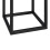 Black Metal Firewood Rack - Small Log Storage Holder 5