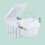 Pull-Out Waste Bin with Lid - White, Space-Saving 2