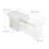 Pull-Out Waste Bin with Lid - White, Space-Saving 4