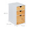 Schreibtisch-Organizer mit 3 Schubladen, Bambus-MDF 3