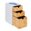Schreibtisch-Organizer mit 3 Schubladen, Bambus-MDF 9