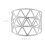 Serviettenringe 12er-Set - Metall, geometrisches Design 3