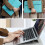 Capa fina para laptop de 14,1 a 15,4 polegadas com suporte, suporte ergonômico para teclado, capa de couro à prova d'água 2