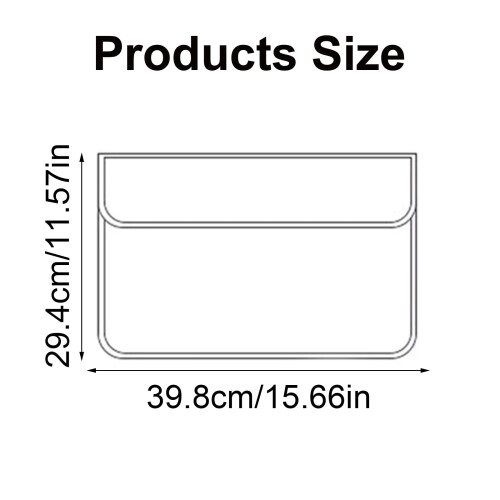 Capa fina para laptop de 14,1 a 15,4 polegadas com suporte, suporte ergonômico para teclado, capa de couro à prova d'água 2