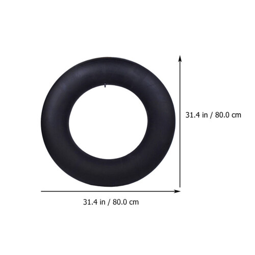 Black Inflatable Snow Tube Winter Sledding 1 Pack 1
