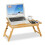 Hopfällbart Bambu Laptopställ - Justerbart Sängbord 9