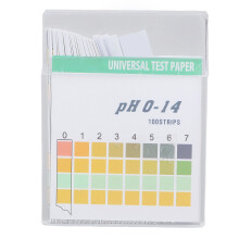 Lakmoespapier voor universele pH-meting (0-14) van drinkwater, cosmetica en bodem. Snelle meting in 60 seconden. Nauwkeurige resultaten.