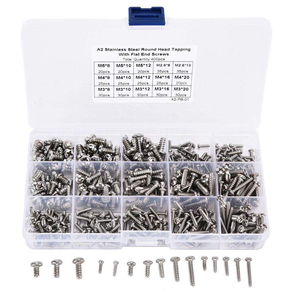 Allen Drive Screw Assortment Set304stainless Steel Corrosion Resistant Self Tapping Fastener Kit With Storage Case Good Mechanical Strength Durable 9191629208692
