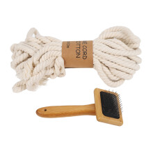Soft And Sturdy Cotton Rope Macrame Cord Natural Unbleached Biodegradable Environmentally Friendly Strong Twist Rope Easy To Knot Decorative Projects