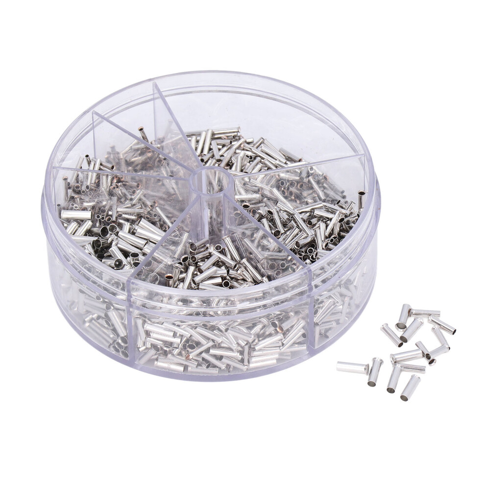 Wire Ferrules Kit Tinned Copper Crimp Connector Long Service Life Non Insulated Electrical Cable Pin Anti Oxidation Corrosion Resistance Electrical 9191629210145