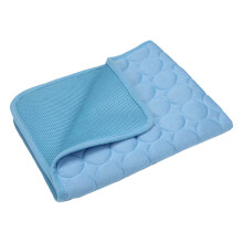 Self Cooling Bed Mat Ice Silk Cool Fabric Cooling Mat With Water Absorption Top Breathable Mesh Base Easy Clean Summer Essential Lightweight Portable