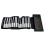 Folds Backpack Friendly Rechargeable Roll Up Piano With Eco Friendly Silicone Keys, Multi Function Keyboard Featuring Built In Demos And Educational 1