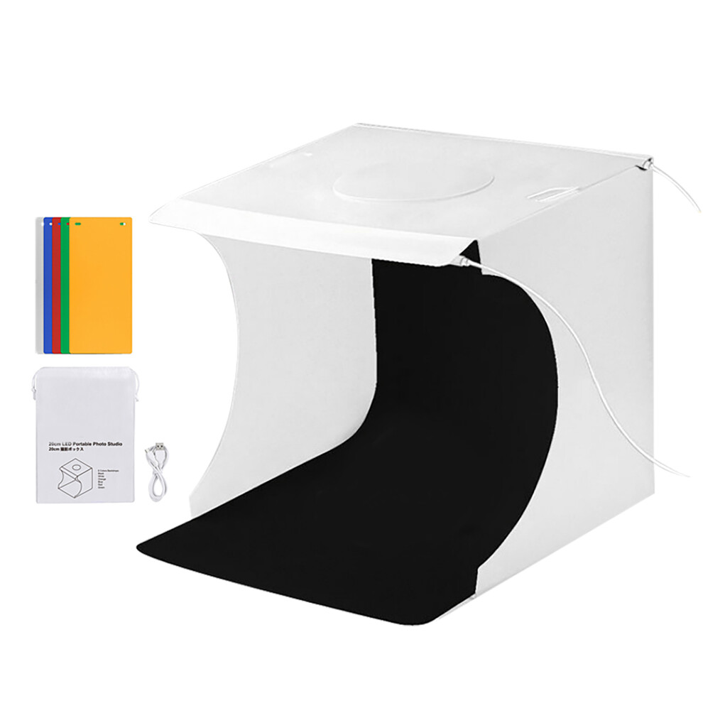 6500K Lighting With Led Panels Lighting Booth For Quick And Easy Shooting Of Small Product Photography, Foldable Pvc Shooting Tent With Built-In Led 9191629211715