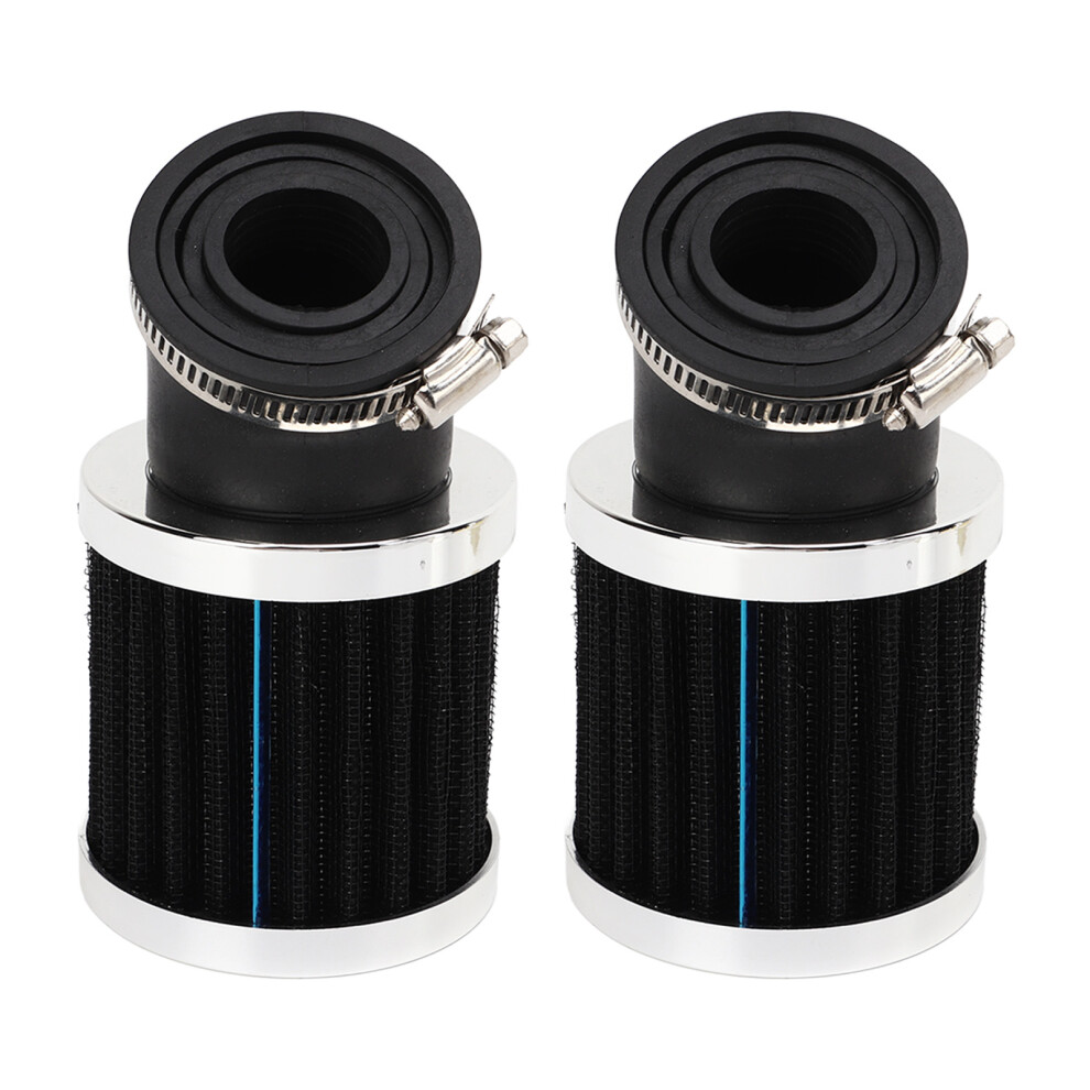 Outstanding Filtration Motorcycle Air Filter Universal Fit Atv Quad Dirt Bike, Inlet Diameter Approx22-48Mm Double Layer Steel Mesh Increased 9191629209569