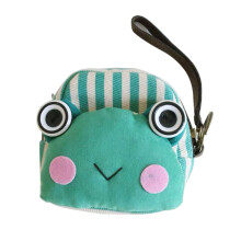 Frosch-Plüschgeldbörse, 3D-Cartoon-Münzgeldbörse, lustige Geschenktüte, strapazierfähiges Plüschmaterial, sicher und weich im Griff, kompakte