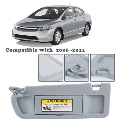 Left Passenger Side Sun Visors 83230-SNA-A01ZB for   2006-2011 Visor Assembly 2