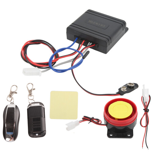 Touch Button Remote Control Motorcycle Security System Anti Hijacking Alarm Engine Start Disable Function High Quality Waterproof Design Works With