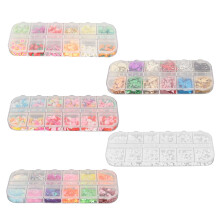 Versatile Nail Decorations Acrylic Nail Art Charms Colorful Nail Art Supplies Mixed Shapes Sequins Non Toxic Foil For Face Eyes Hair Body Decoration