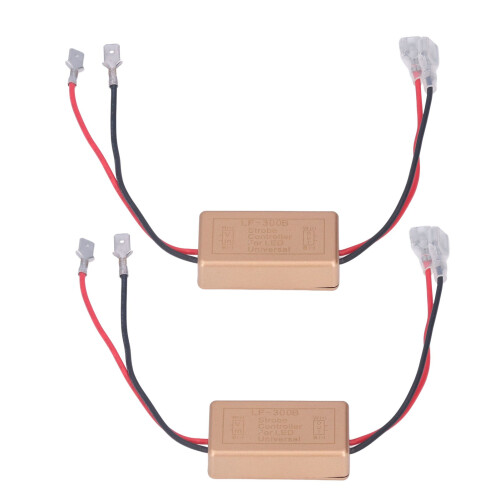 Strobe Brake Light Flasher Module LED Strobe Controller, Fast Blinking Slow Blinking Rear-End Accident Prevention Traffic Safety Warning Waterproof