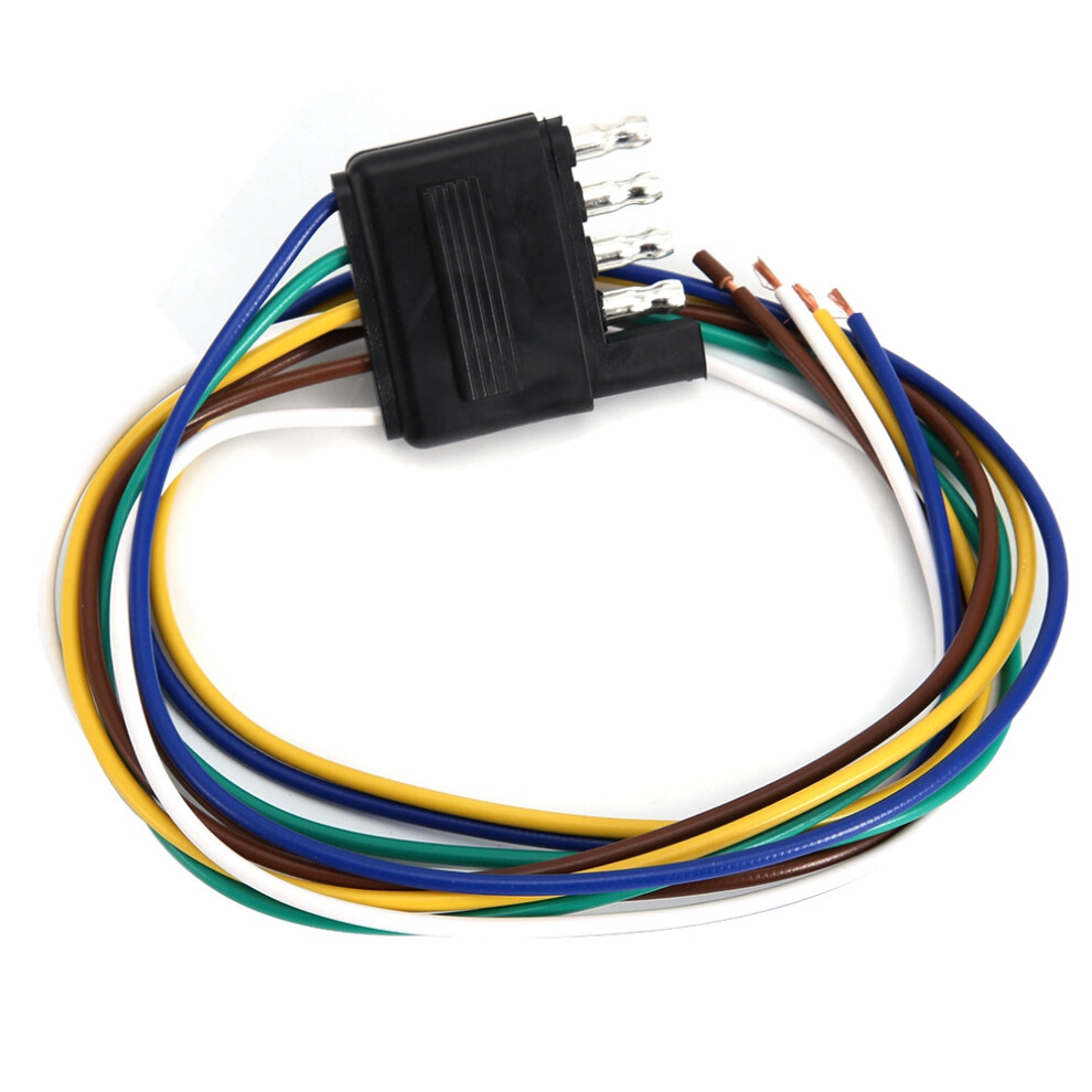 Universal5way Socket Harness Extension, Provide Electricity To Trailer Back Lights With Color Coded Wiring Extension And Easy Plug And Play 9014198274144