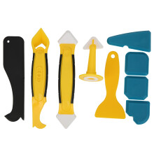 Reusable Caulk Tool Grout Scraper Flexible Material Caulk Remover Sealant Scraper Caulking Tool Kit Durable Construction Silicone Sealant Finishing
