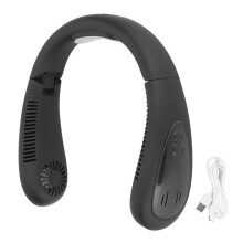Silent Bladeless Neck Fan With Rechargeable Battery And360Degree Air Vents Hands Free Cooling Solution For Summer Safety Assured For All Ages