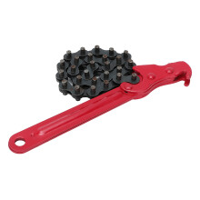 Anti Corrosion Surface Treatment Concave Cut Teeth Design High Quality Carbon Steel Heavy Duty Reversible Chain Spanner Easy To Use Pipe Fitting Tool