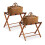Porte-bagages pliable en bois, lot de 2 8