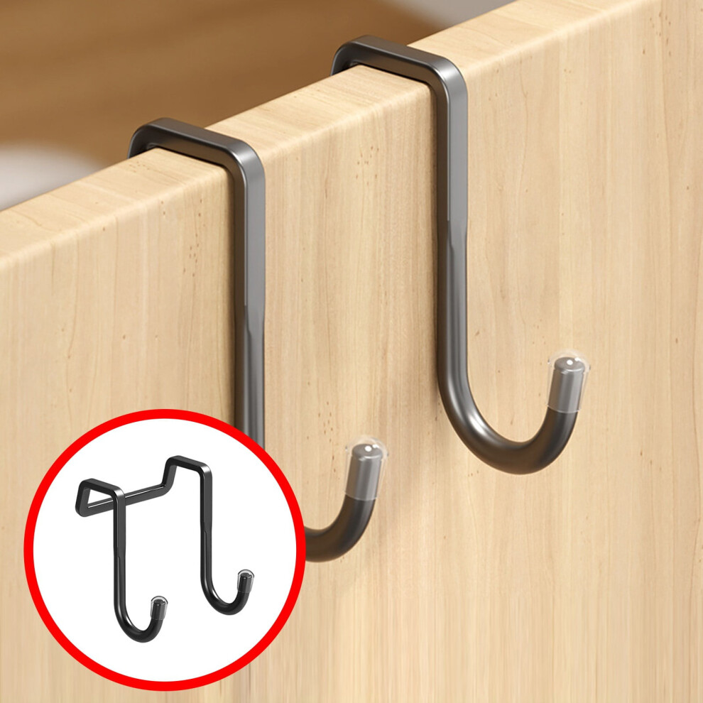 Over-The-Door Hooks No-Drill Removable Towel Rack 6 Pack 902370189982