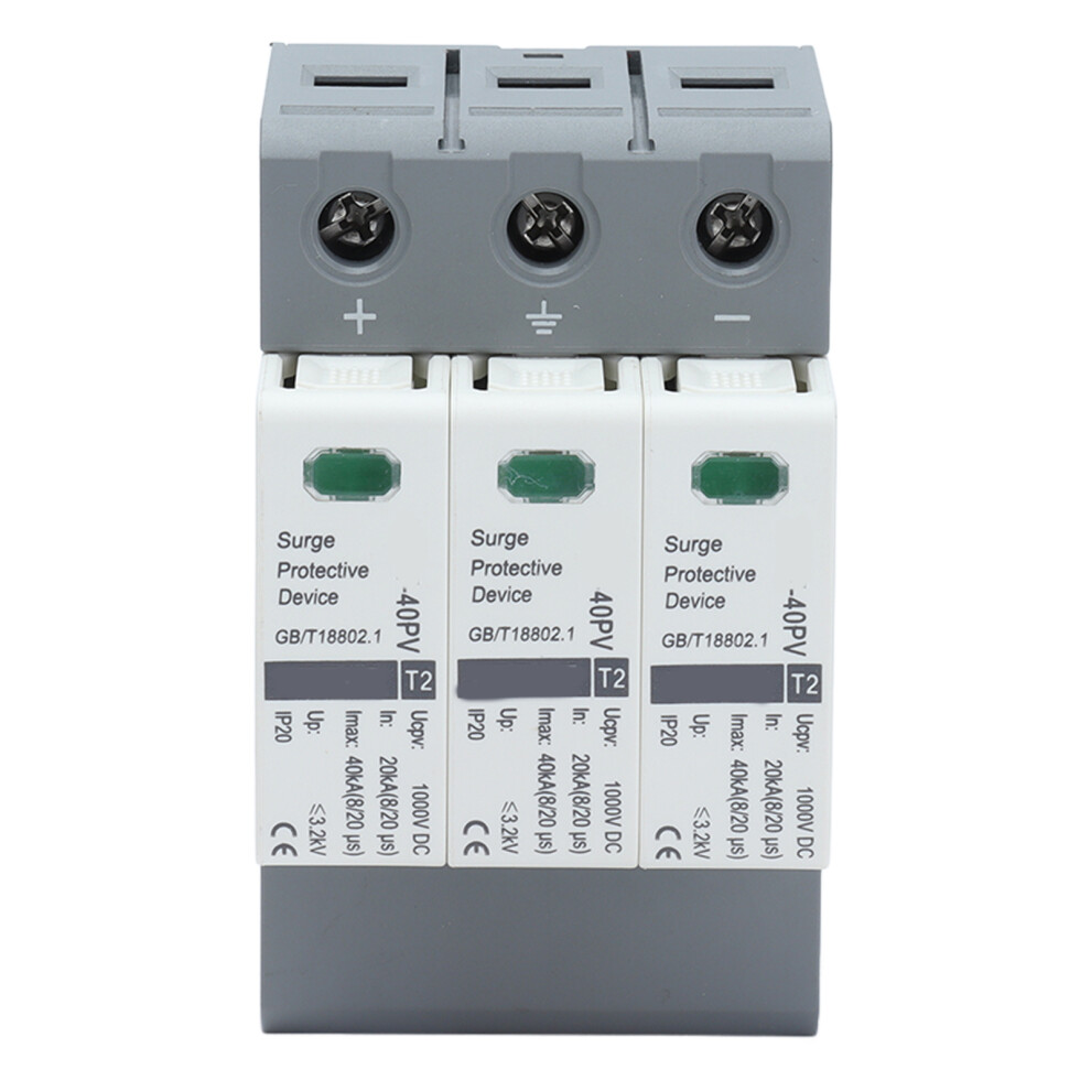 Lightning Protection Circuit Breaker For Dc Power, Photovoltaic Lightning Protector With Modular Design Surge Arrester Device Flame Retardant Shell 9551475384962