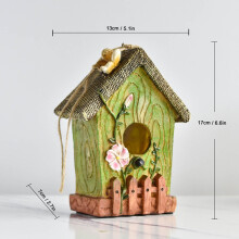Resin Bird House, Outdoor Hanging Hummingbird Shelter – Weather Resistant, Durable & Breathable, Easy to Hang, Safe for Birds