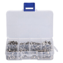 Assortment Kit Screws Nuts Corrosion Resistance Screws Stainless Steel Socket Head Cap Screws Metric System Screws Nuts Kit Flat Head Countersunk