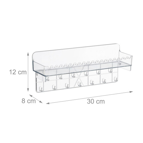 Selbstklebender Schmuck-Organizer mit Ablage und Haken 2