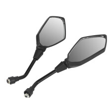 Adjustable Motorcycle Mirrors Aerodynamic Design Clear View Eliminate Blind Spots Enhanced Safety Wide Field Of Vision Improved Visibility Handlebar