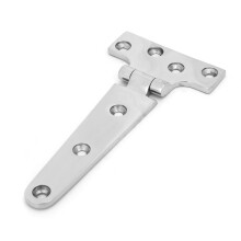 Bisagras para puertas de barcos, bisagras para portones exteriores, superficie pulida, bisagra de correa de grado marino, bisagras de acero
