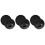 3Sets Black Iron Rubber Wheel Alignment Tool Base for Vehicle Steering 4