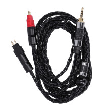 OCC Silver Plated Headphone Audio Cable High Quality Material Stereo Audio Transmission Metal Plug With Soft Rubber Protection For Sennheiser HD600
